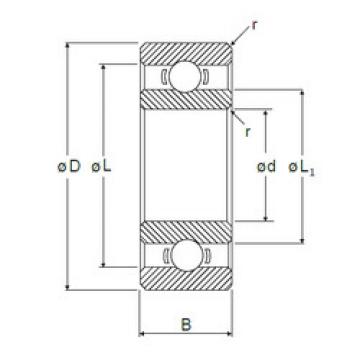 Bearing L-1040X2 NMB