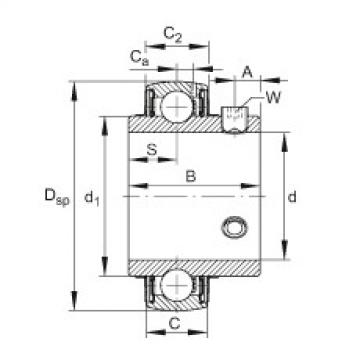 Bearing UC202-09 FAG