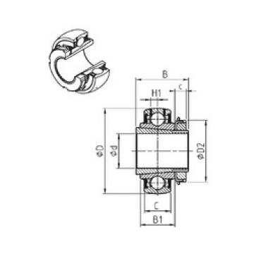 Bearing UK206+H SNR