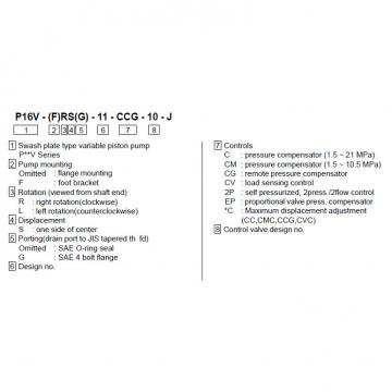 TOKIME piston pump P16VRS-11-CC-10-J