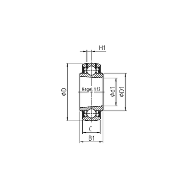 UK217 SNR Deep Groove Ball Bearings