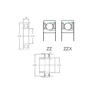 M6212ZZ KOYO Deep Groove Ball Bearings