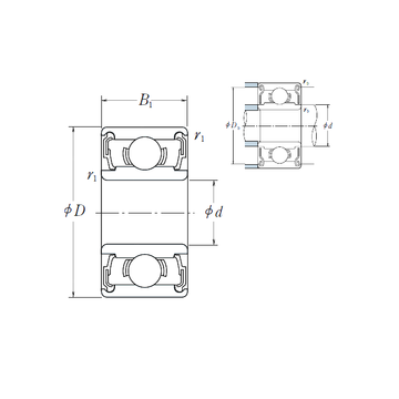 698-2RS ISO Deep Groove Ball Bearings